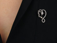 Victorian Diamond Snake Brooch