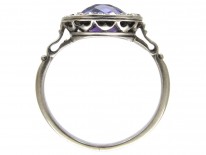 Edwardian Amethyst & Diamond Ring