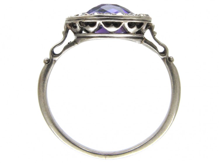 Edwardian Amethyst & Diamond Ring