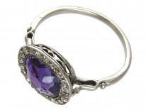 Edwardian Amethyst & Diamond Ring