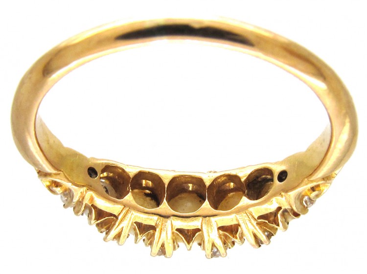 Victorian Natural Pearl & Diamond Ring