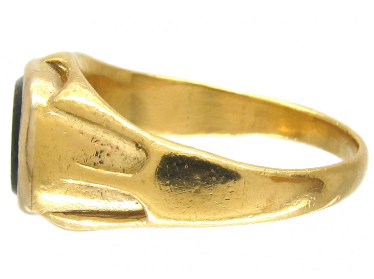 Victorian Indian Aristocrat Bloodstone Signet Ring