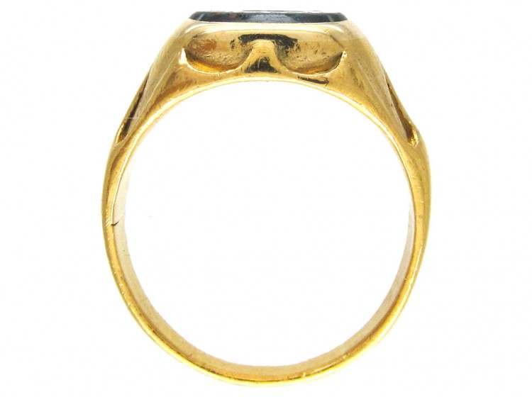 Victorian Indian Aristocrat Bloodstone Signet Ring