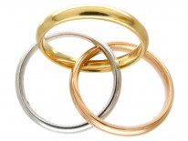 Theo Fennell Triple Band 18ct Gold Russian Style Ring