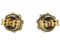 Emerald & Diamond Cluster Earrings