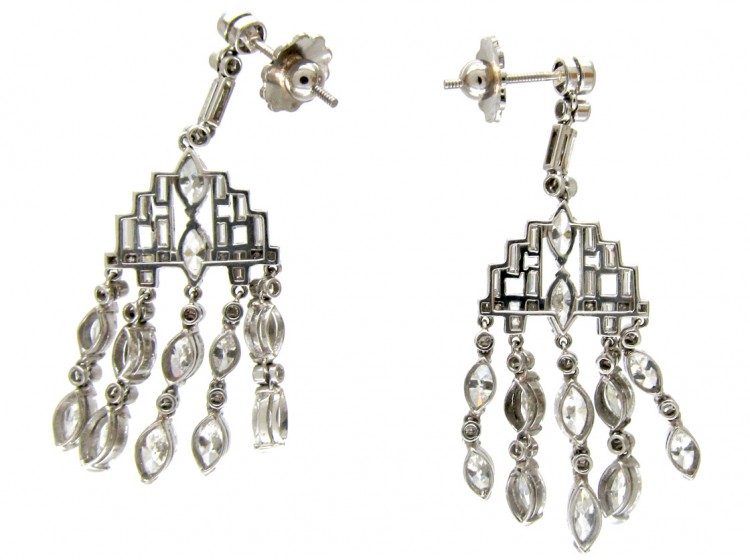 Diamond Chandelier Drop Earrings