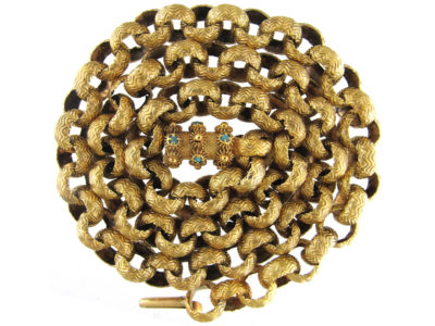 Georgian 18ct Gold Chain with Barrel Clasp