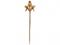 Masonic 9ct Gold Stick Pin