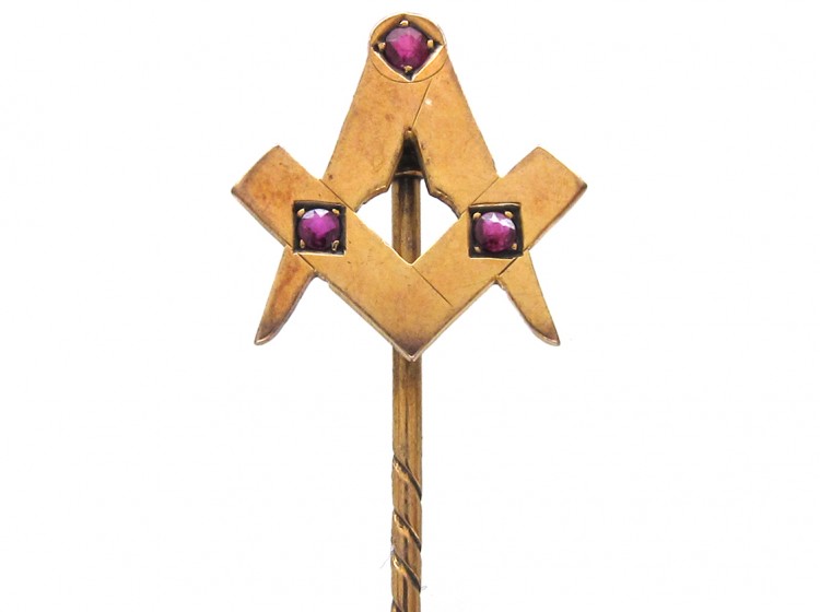 Masonic 9ct Gold Stick Pin
