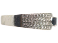 Diamond Studded & Sapphire Band Ring
