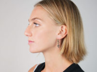 Edwardian Peridot & Diamond Drop Earrings