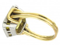 Synthetic Yellow Sapphire 18ct Gold Ring