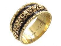 Georgian 18ct Gold & Enamel Mourning Ring