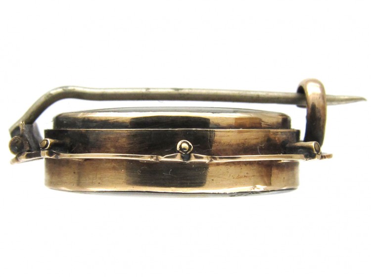 Georgian Miniature Eye Brooch