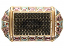 Early 19th Century Swiss Enamel Gold Box