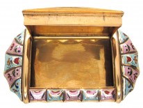 Early 19th Century Swiss Enamel Gold Box