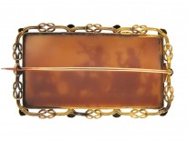 18ct Gold Georgian Cameo Brooch of Classical Scene