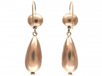 Georgian Foiled Amethyst Drop Earrings