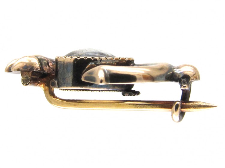 Georgian Gold Miniature Faith, Hope & Charity Brooch