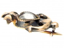 Georgian Gold Miniature Faith, Hope & Charity Brooch