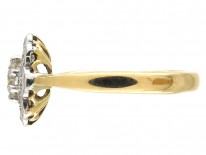18ct Gold & Platinum Diamond Cluster Ring