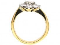 18ct Gold & Platinum Diamond Cluster Ring