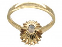 Moonstone & Sapphire Oval Ring