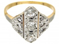 Art Deco Diamond Diamond Shaped Ring