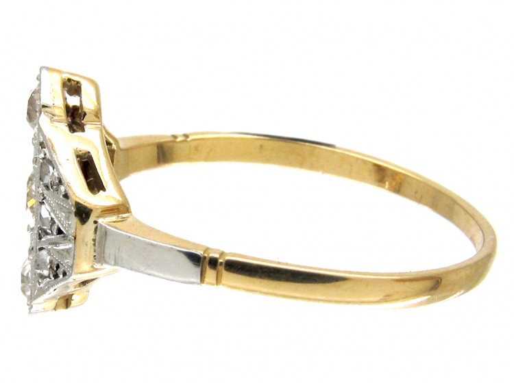 Art Deco Diamond Diamond Shaped Ring