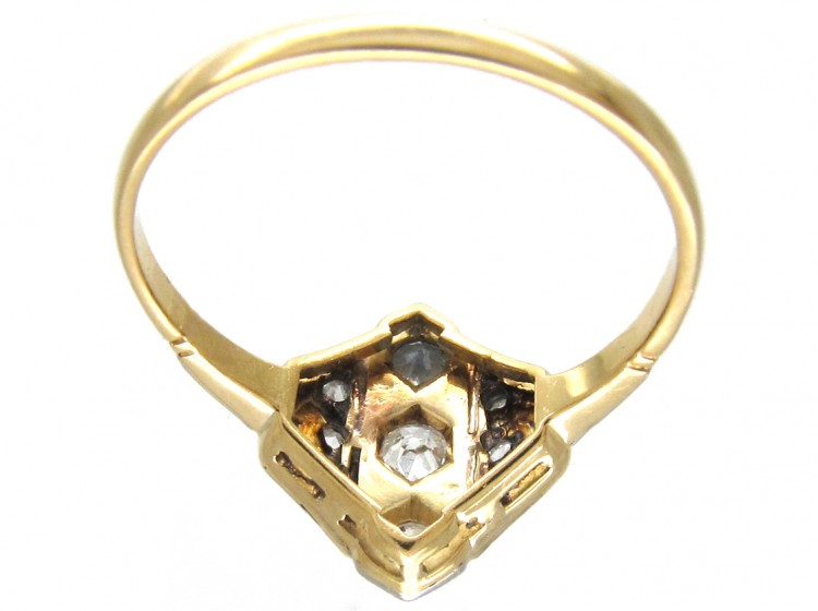 Art Deco Diamond Diamond Shaped Ring