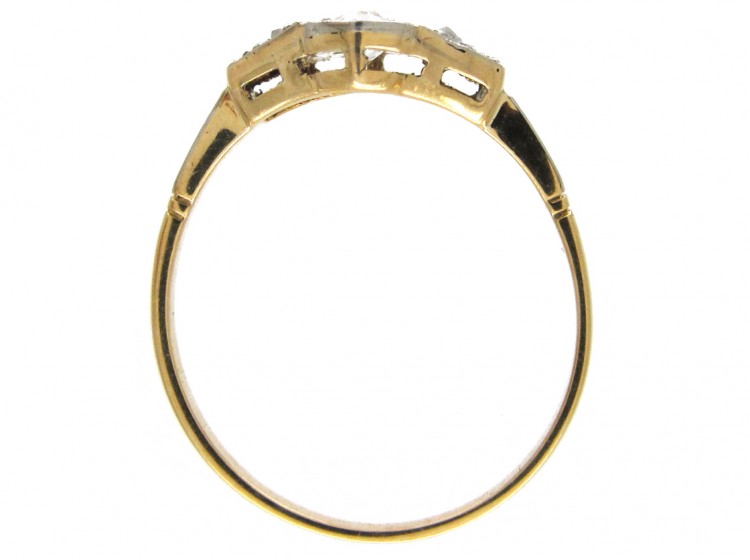 Art Deco Diamond Diamond Shaped Ring