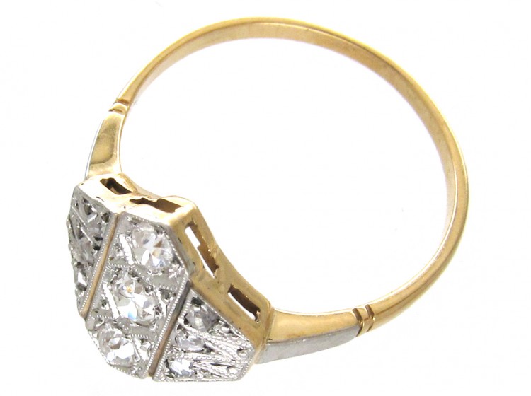 Art Deco Diamond Diamond Shaped Ring