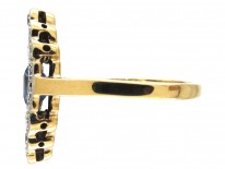 Art Deco Sapphire & Diamond Marquise Ring
