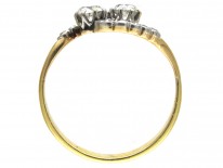 Edwardian Two Diamond Twist Ring