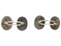 Victorian Silver Curve Design Cufflinks