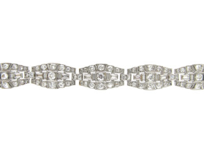 Art Deco Diamond & Platinum Bracelet by Mcteigue & Co Art Deco Diamond & Platinum Bracelet by Mcteigue & Co