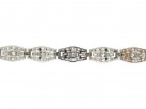 Art Deco Diamond & Platinum Bracelet by Mcteigue & Co