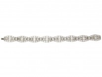 Art Deco Diamond & Platinum Bracelet by Mcteigue & Co
