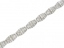 Art Deco Diamond & Platinum Bracelet by Mcteigue & Co