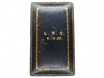 Art Deco Emerald & Diamond Bow Pendant in Original Case