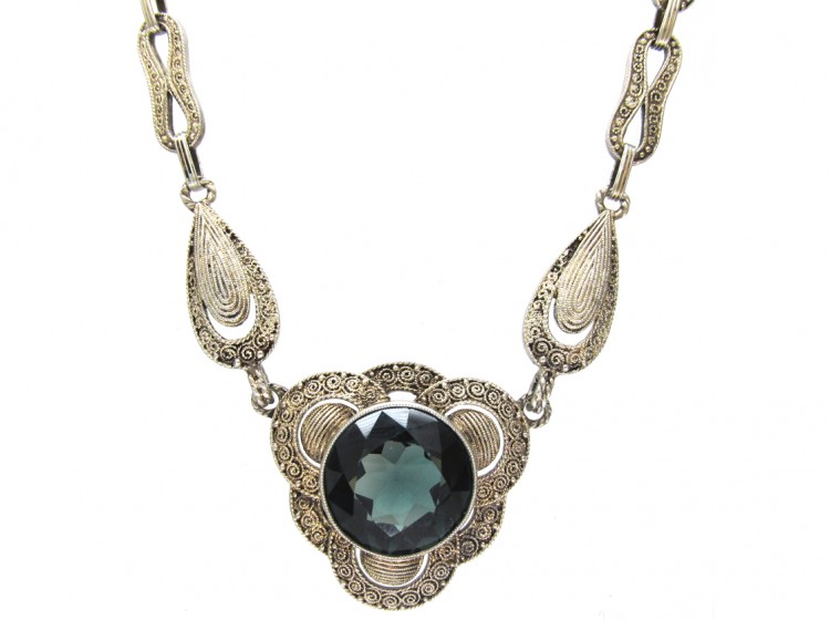 Theodor Farhner Silver Gilt Necklace