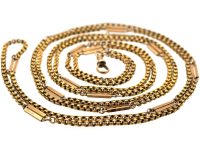 9ct Gold Victorian Guard Chain