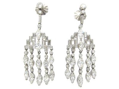 Diamond Chandelier Drop Earrings