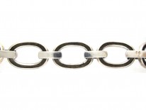 Silver Large Circle Link Bracelet