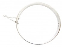 1970s Silver Ridge Design Bangle