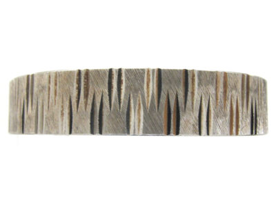 1970s Silver Ridge Design Bangle