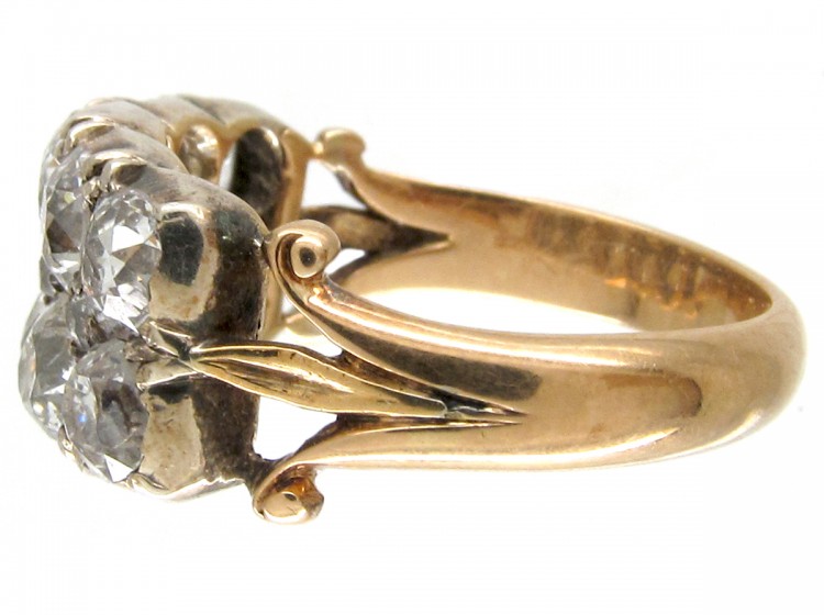 Victorian Double Row Diamond Ring