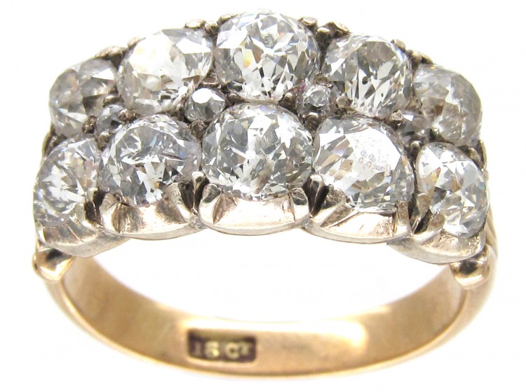 Victorian Double Row Diamond Ring