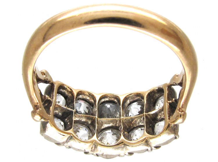 Victorian Double Row Diamond Ring