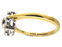 Ruby & Diamond Cluster Ring
